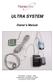 ULTRA SYSTEM Owner s Manual