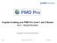 A guide to taking your PMD Pro Level 1 and 2 Exams Part 3 Taking the Real Exam