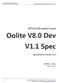 Oolite V8.0 Dev V1.1 Spec