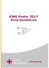 GWG Poster 2017 Print Guidelines