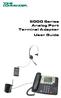 8000 Series Analog Port Terminal Adapter User Guide