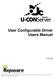 User Configurable Driver Users Manual