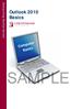 Computing Basics Series. Outlook 2010 Basics SAMPLE