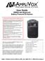 User Guide SW800 with Bluetooth Battery Powered PA System
