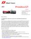 Prosilica GT. Description. 2.1 Megapixel industrial camera for extended temperature ranges. Benefits and features: