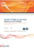 GUIDE TO B2B VALIDATION MODULE SOFTWARE COVERS THE SET-UP AND USE OF THE B2B VALIDATION MODULE SOFTWARE