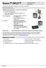 Vision OPLC. General Description. Standard Kit Contents. Installation Guide Vision120. This guide provides basic information for Unitronics Vision120.