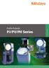 Profile Projector PJ/PV/PH Series OPTICAL MEASURING