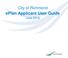 City of Richmond. eplan Applicant User Guide