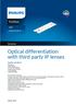 Optical differentiation with third party IP lenses