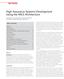 High Assurance Systems Development Using the MILS Architecture