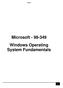 Microsoft Windows Operating System Fundamentals