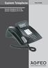 System Telephone. System Telephone ST 21 S0 System Telephone ST 21 UP0. User Guide
