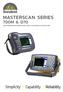 MASTERSCAN SERIES. Simplicity Capability Reliability 700M & D70 HIGH PERFORMANCE NARROW BAND DIGITAL ULTRASONIC FLAW DETECTORS