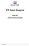 IPS Event Analysis R Administration Guide