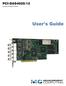 PCI-DAS4020/12 Analog & Digital I/O User s Guide