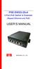 PSE-SW5G-25x4. 5 Port PoE Switch & Extender. (Repeat Ethernet and PoE) USER S MANUAL MSTRONIC CO., LTD.