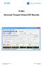 VF-REC. VF-REC Advanced Transport-Stream/SDI Recorder