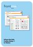 Software User Guide FrontRow Desktop 1.1 for Windows