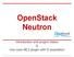 OpenStack Neutron. Introduction and project status & Use case ML2 plugin with l2 population