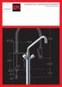 Faucets for commercial kitchens. Planning and technology