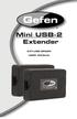 Mini USB-2 Extender EXT-USB-MINI2N USER MANUAL