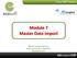 Module 7 Master Data Import