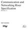 Communication and Networking Riser Specification