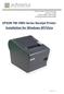 EPSON TM-T88V Series Receipt Printer Installation for Windows XP/Vista