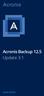 Acronis Backup 12.5 Update 3.1 USER GUIDE
