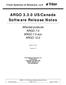 ARGO US/Canada Software Release Notes