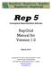 Rep 5. Conceptual Representation Software. RepGrid Manual for Version 1.0. March 2010