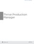 Thrive Production Manager