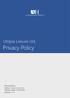 Utopia Leisure Ltd. Privacy Policy Author: Utopia Leisure Ltd. Revision Date: 13/02/2018 Version: V1.4