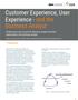 Customer Experience, User Experience - and the Business Analyst