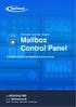 Fasthosts Customer Support Mailbox Control Panel. A walkthrough of the Mailbox Control Panel