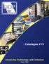 Catalogue #19. Answering Technology with Solutions. Since 1963