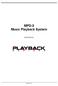 MPD-3 Music Playback System