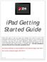ipad Getting Started Guide