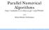 Parallel Numerical Algorithms