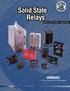 SOLID STATE RELAY SELECTION GUIDE