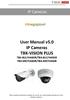User Manual v5.0. IP Cameras TBK-VISION PLUS TBK-BUL7444EIR/TBK-BUL7445EIR TBK-MD7544EIR/TBK-MD7545EIR