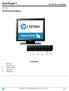 QuickSpecs. Front View. HP L5015tm Touch Monitor. Overview. 1. Main menu 2. Brightness menu 3. Contrast submenu 4. Auto Adjust 5.