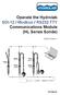 Operate the Hydrolab SDI-12 / Modbus / RS232 TTY Communications Module (HL Series Sonde)