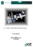 Contact Angle Measuring Instrument. User Manual. Ahmed Abdelmonem 27/02/2008. Home made