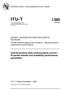 ITU-T I.380. Internet protocol data communication service IP packet transfer and availability performance parameters
