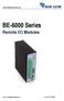 BUENO ELECTRIC. Https://www.bueno-electric.com. BE-6000 Series. Remote I/O Modules. Contact: Fax: