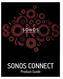 SONOS CONNECT. Product Guide