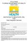 TITLE PAGE FLORIDA DEPARTMENT OF HEALTH DOH INVITATION TO NEGOTIATE (ITN) FOR Data Integration Services
