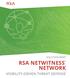 SOLUTION BRIEF RSA NETWITNESS NETWORK VISIBILITY-DRIVEN THREAT DEFENSE